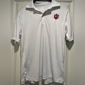Men’s white IU polo